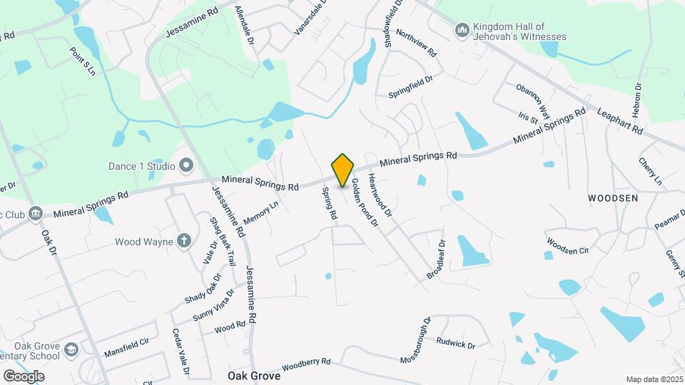 4012 Mineral Springs Rd Map and Location Details