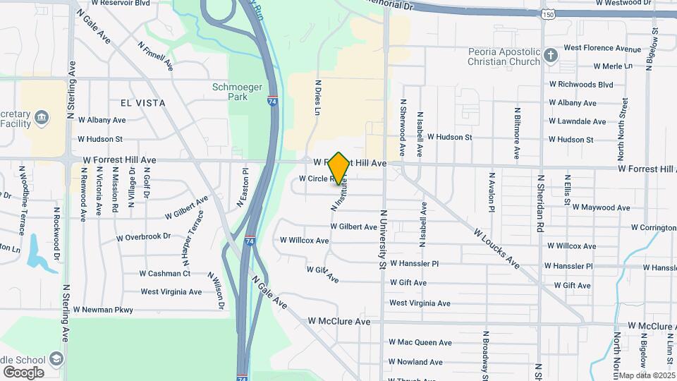 1423 W Margaret Ave Mapa y Detalles de la Ubicación