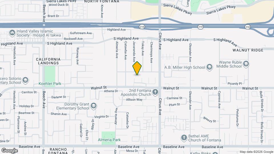 6825 Tahoe Way Map and Location Details