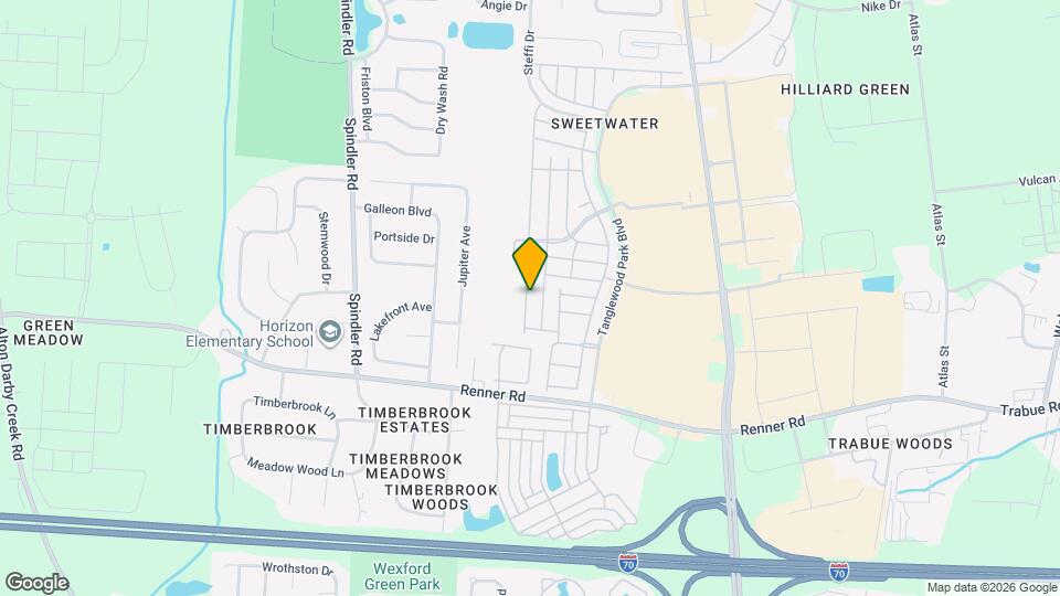 1730 Ridgebury Dr, Unit Hilliard Common Condominium Map and Location Details