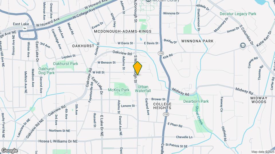814 S McDonough St Map and Location Details