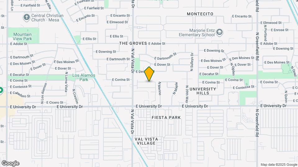 525 N Val Vista Dr Mapa y Detalles de la Ubicación