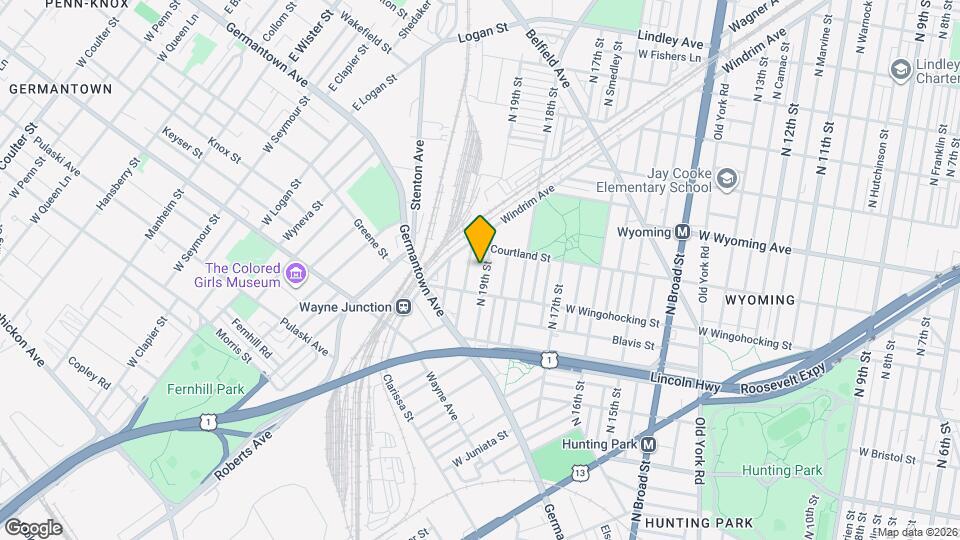 4536 N Gratz St Mapa y Detalles de la Ubicación