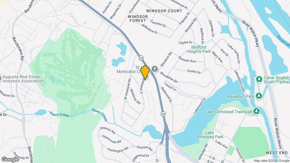 208 E Vineland Rd Mapa y Detalles de la Ubicación