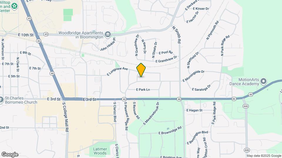 3607 E Morningside Dr Map and Location Details