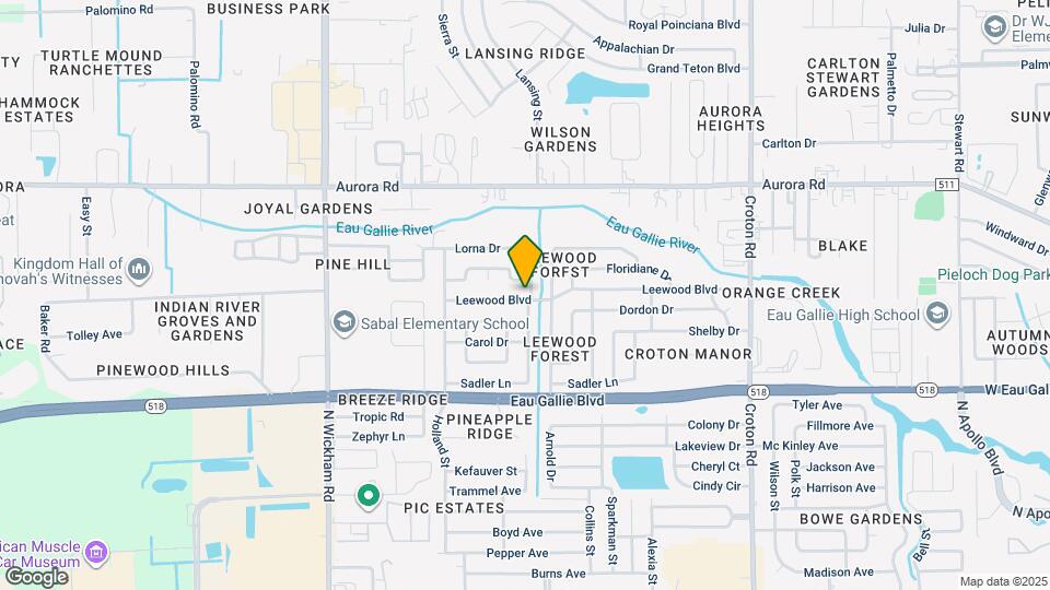2542 Leewood Blvd Map and Location Details