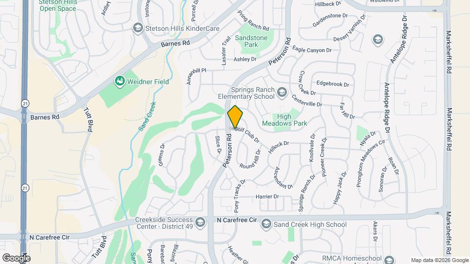 4315 Golf Club Dr Map and Location Details