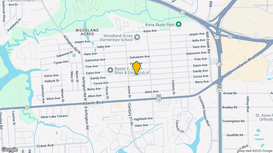 8192 Dandy Ave Map and Location Details