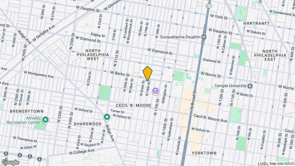 1834 N 18th St Map and Location Details