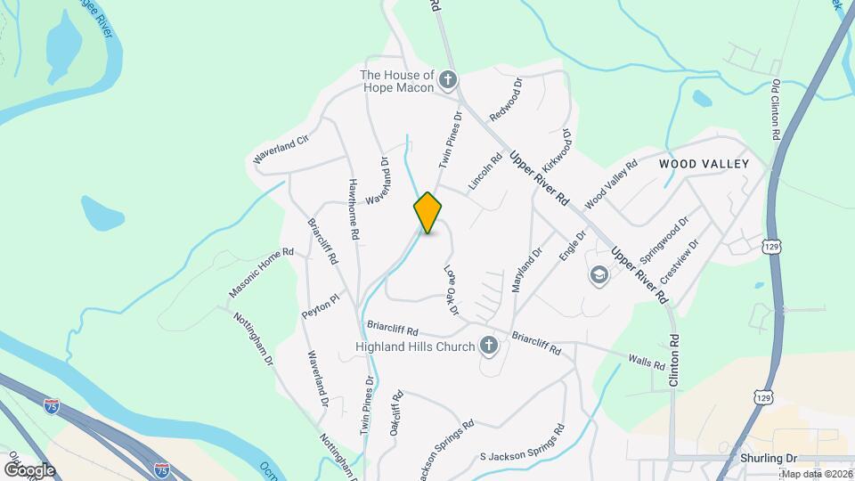 1665 Twin Pines Dr Map and Location Details
