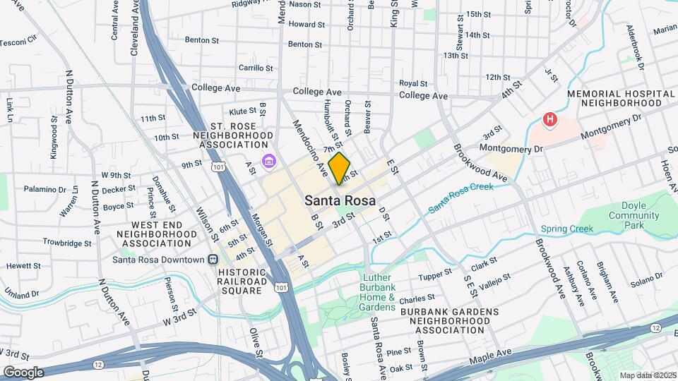 300-314 Mendocino Ave Map and Location Details