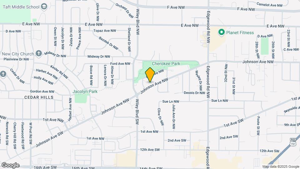 4030 Johnson Ave NW Map and Location Details