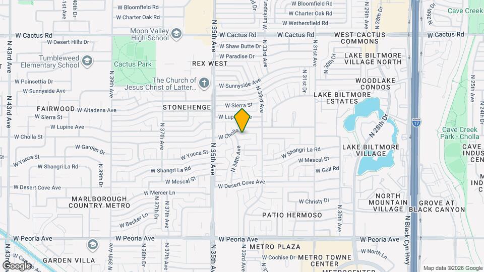 3344 W Yucca St Map and Location Details