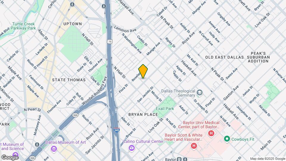 3501 Ross Ave Map and Location Details