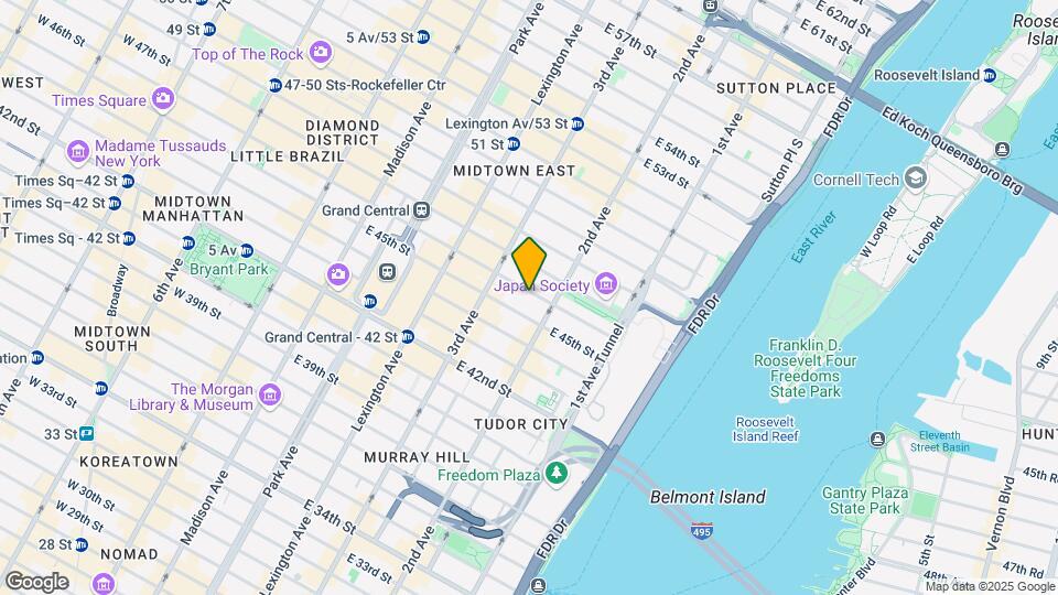 AKA United Nations - Luxury Furnished Suites Map and Location Details