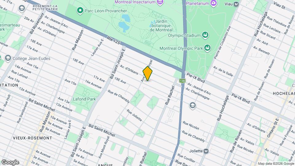 4483 Bourbonnière Av Map and Location Details