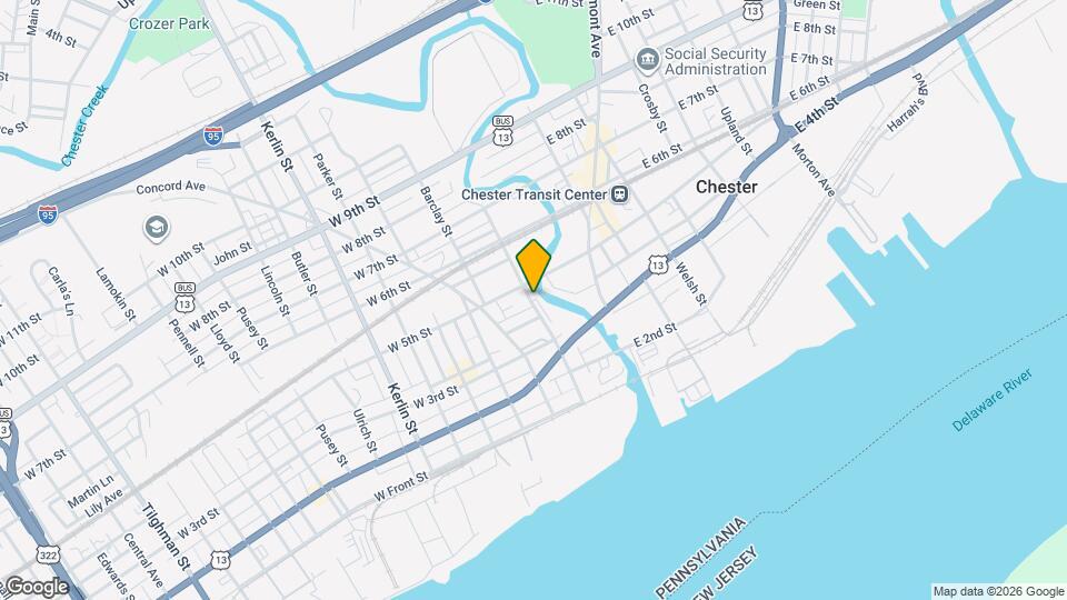 418 Penn St Map and Location Details