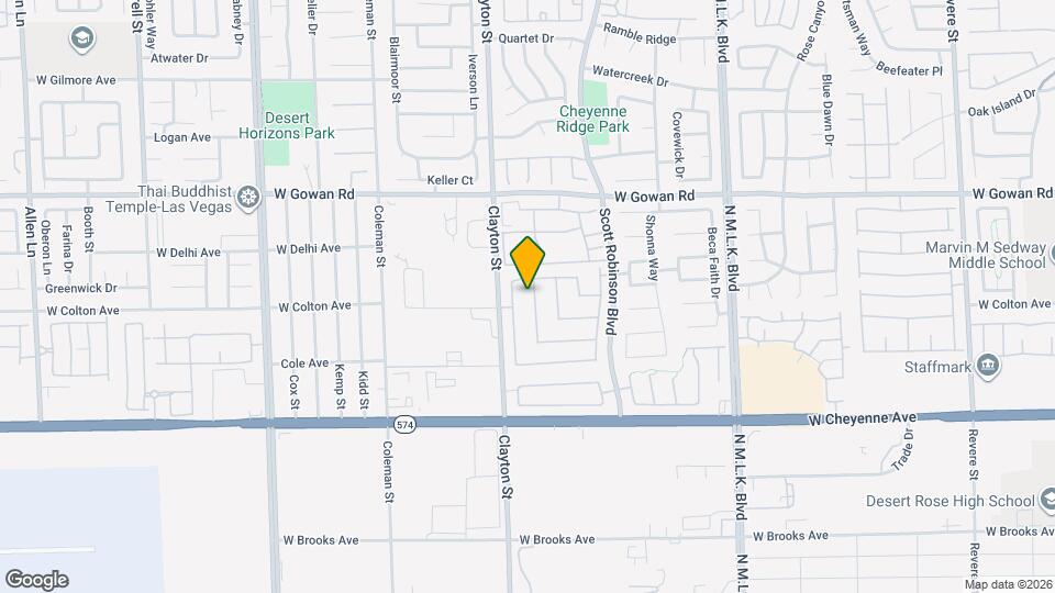 3417 Steppe St Map and Location Details