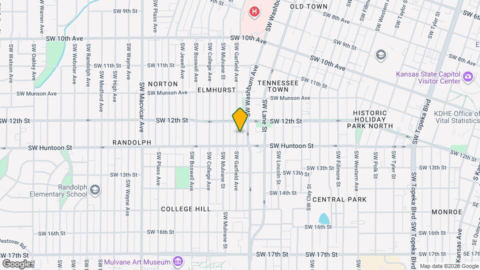 1220 SW Garfield Ave Map and Location Details