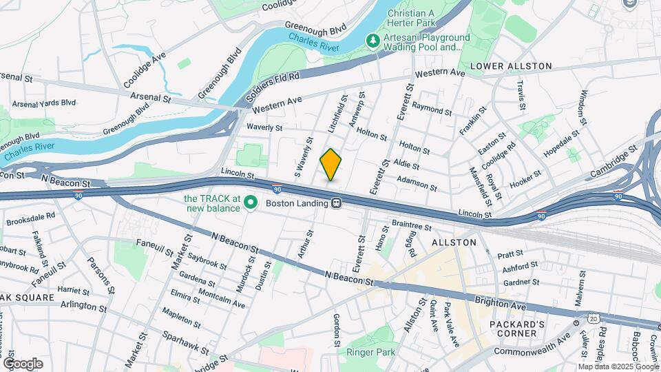 142 Lincoln St, Unit 2 Map and Location Details