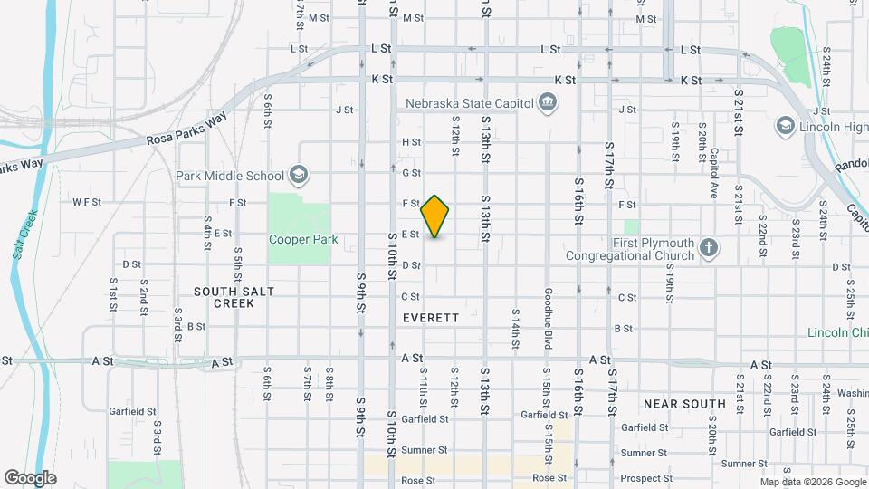 1111 E St Map and Location Details