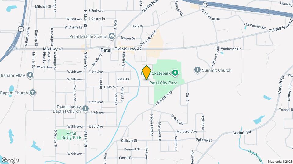 519 E 5th Ave Map and Location Details