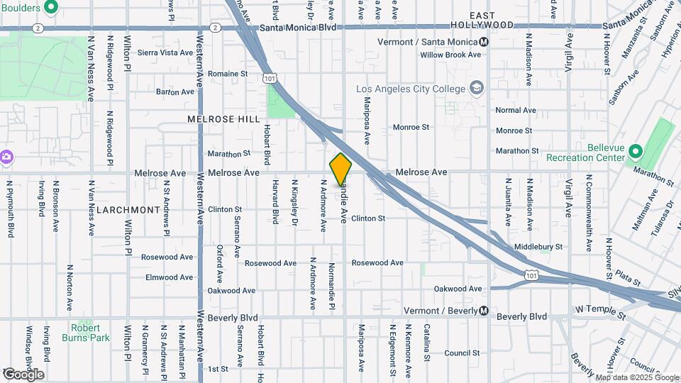 633 N Normandie Ave, Unit 633.5 Mapa y Detalles de la Ubicación