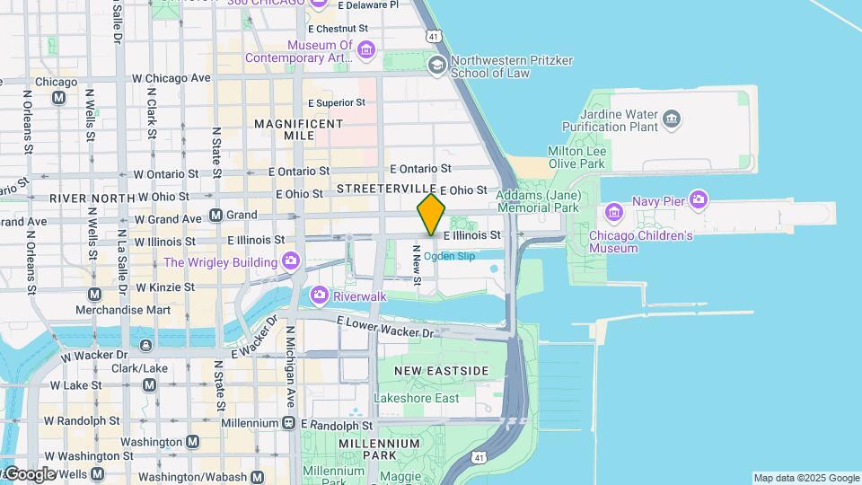 393 E Illinois St Map and Location Details