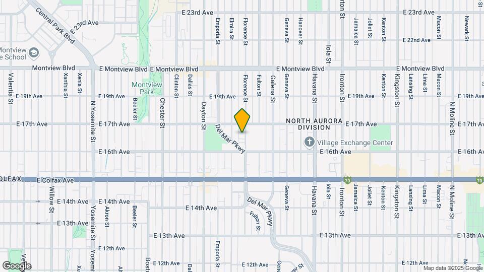 1649 Florence St, Unit B Mapa y Detalles de la Ubicación