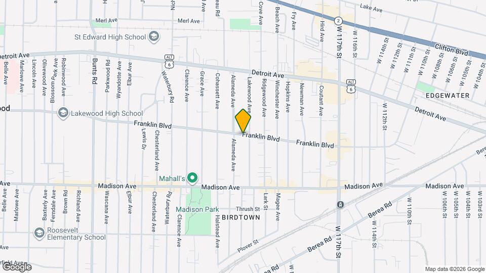 12611 Franklin Blvd Map and Location Details