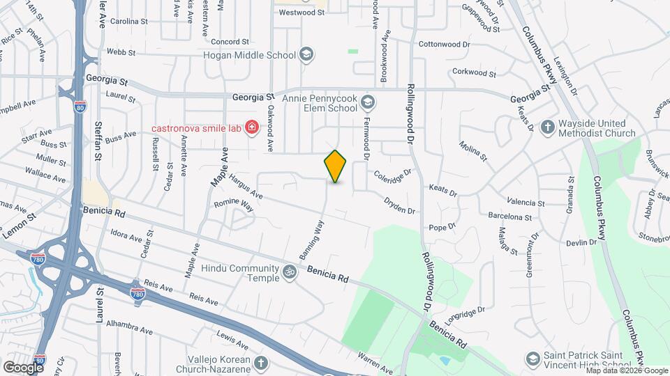 476 Banning Way Map and Location Details