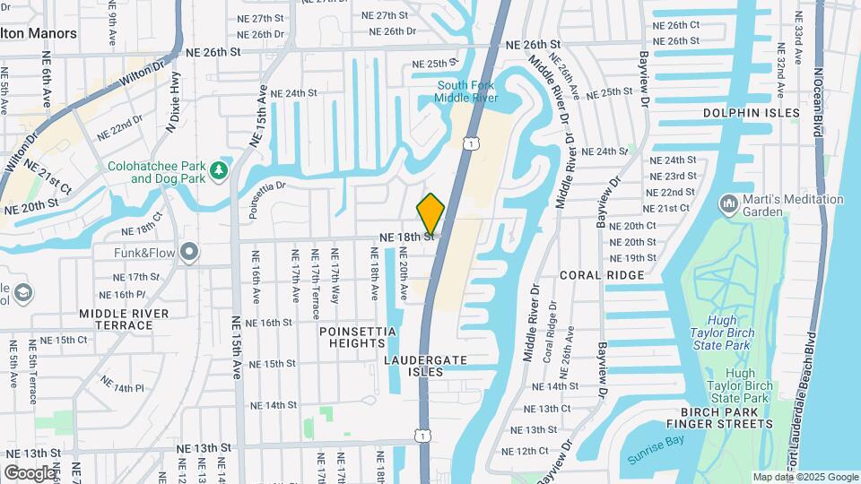 2036 NE 18th St Map and Location Details