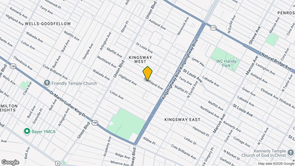 5124 Northland Ave Map and Location Details