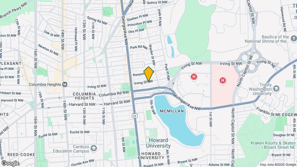 540 Irving St., NW, Unit A Map and Location Details