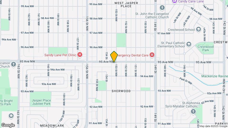 15303 95 Av NW Map and Location Details