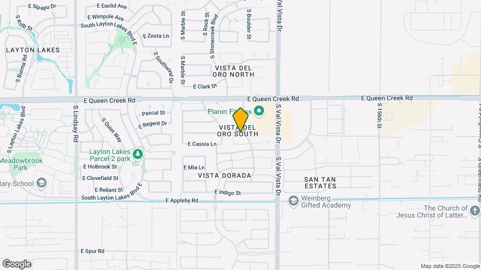 1451 E Peartree Ln Map and Location Details