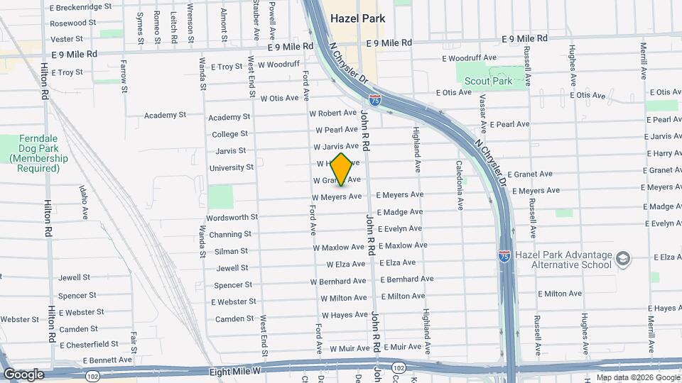 90 W Meyers Ave Map and Location Details