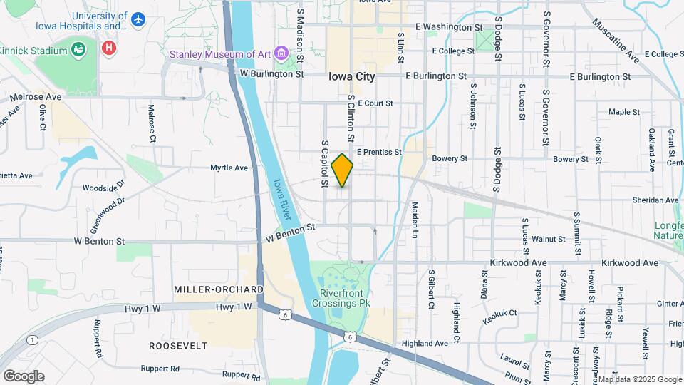 725 S Clinton St Map and Location Details