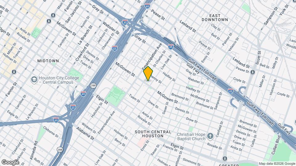 2524 Live Oak St Map and Location Details