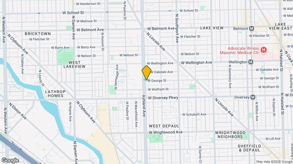 1547 W George St Map and Location Details