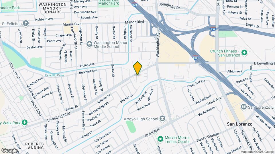 894 Lewelling Blvd Map and Location Details