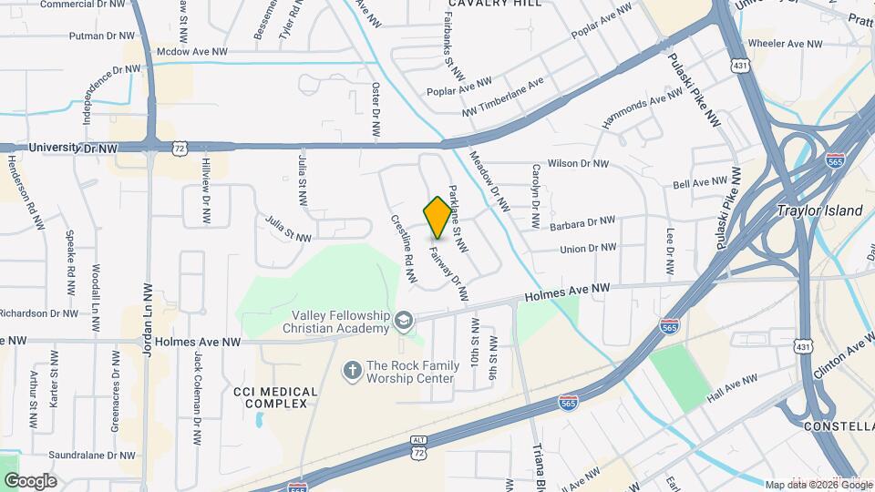 916 Fairway Dr NW Map and Location Details