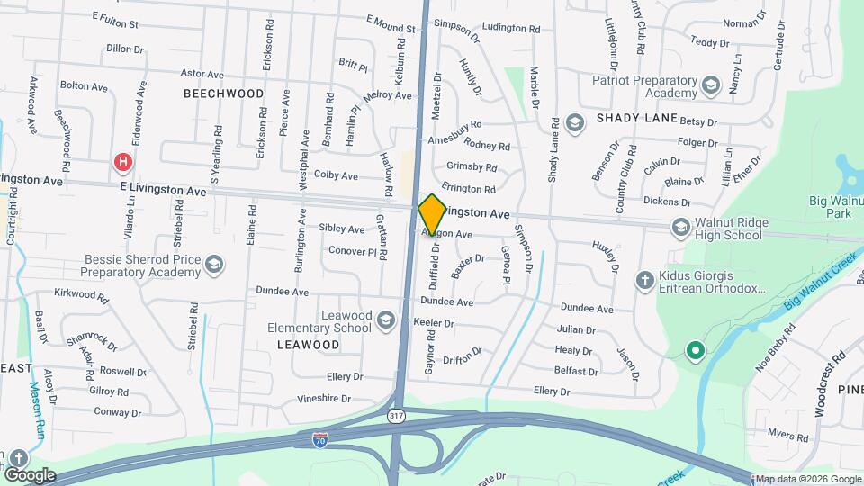 1537 Duffield Dr Mapa y Detalles de la Ubicación