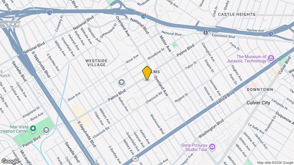 10741 Westminster Ave Mapa y Detalles de la Ubicación