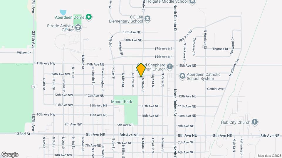 1315 N State St Map and Location Details