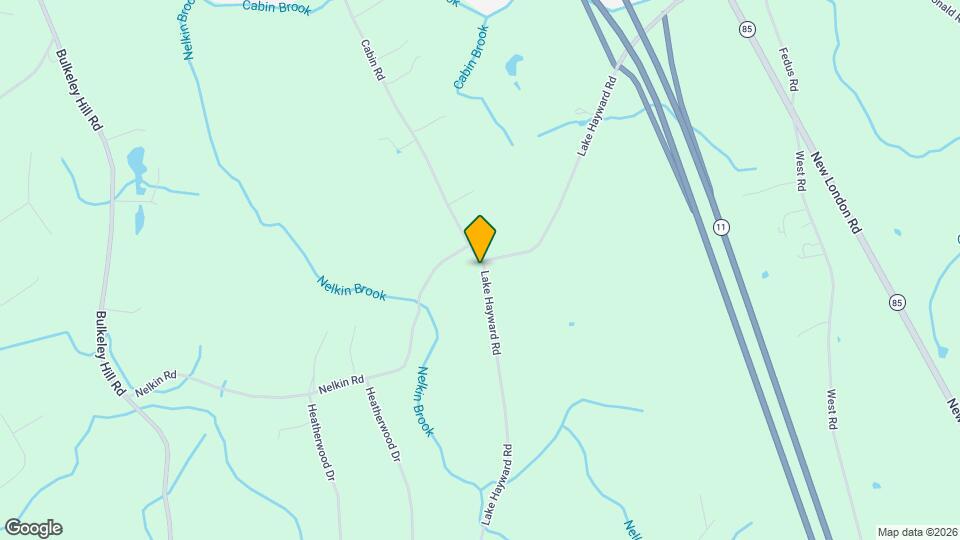 158 Lake Hayward Rd Map and Location Details