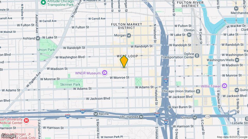 1001 W Madison St Mapa y Detalles de la Ubicación