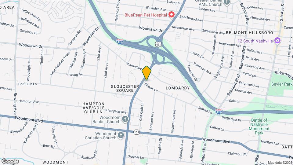 3188 Hillsboro Pike Map and Location Details