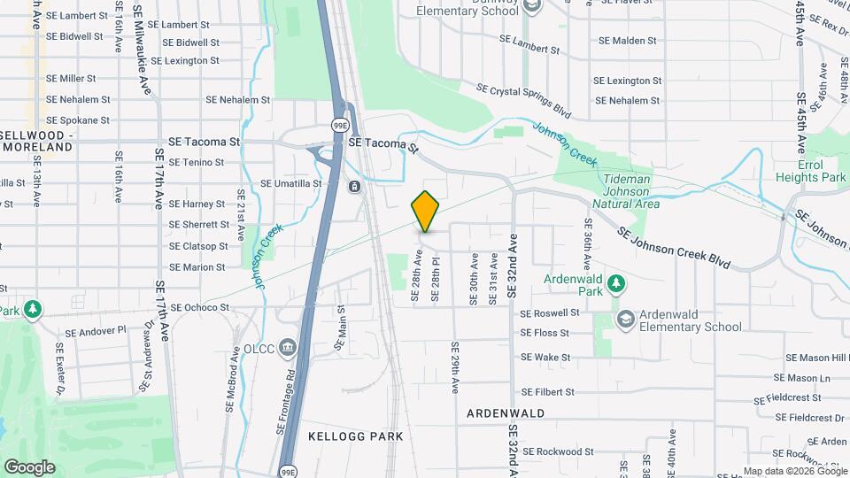 8524 SE 28th Ave Mapa y Detalles de la Ubicación