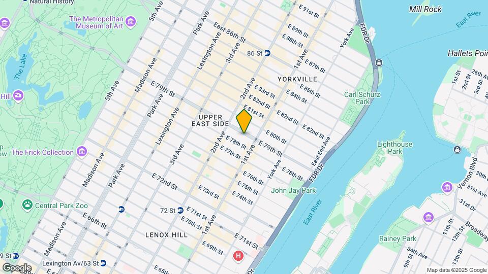 FOUND Study Upper East Side - Student Housing Map and Location Details